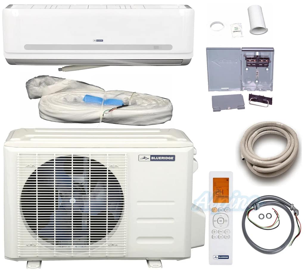 A Blueridge do-it-yourself single-zone mini-split KIT with wall-mounted air handler - DIY Install - Alpine Home Air